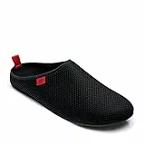 Andrés Machado - Hausschuhe für Herren – Frühling Sommer – Dynamic – Unisex Pantoffeln - atmungsaktive Netzstruktur – rutschfeste Gummisohle herausnehmbares Fußbett - Schwarz EU 45