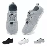 Geweo Barfußschuhe Herren Barfuss Schuhe Damen Turnschuhe Grau 37EU