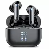 Bluetooth Kopfhörer, In Ear Kopfhörer Kabellos Bluetooth 5.4 HiFi Stereo, Kabellose Kopfhörer mit Noise Cancelling Mic, 40Std Tiefer Bass IP7 Wasserdicht Sport Ohrhörer für Arbeit und Studium USB-C