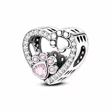 QIKAOLA 925 Sterling Silber Charms Beads für Pandora Strand Ozean Liebe Familie Tiere Charms Anhänger Fit für europäische Armbänder und Halsketten