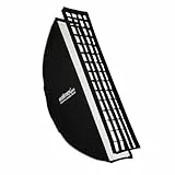 Walimex pro Essential Striplight Softbox 30 x 120 cm, Lichtformer um 360° drehbar, einfacher Aufbau, inkl. Grid, Bowens Adapter und Transporttasche, ideal für Produkt- und Peoplefotografie