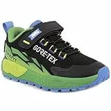 PRIMIGI Gore-Tex Storm GTX 1431022 Kinder wasserdichte Sneaker, Schwarz/Grün, Gr. 32