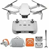 DJI Mini 4K mit Vielseitiges Zubehör, Drohne mit 4K UHD Kamera, Unter 249 g, 3-Achsen Gimbal Stabilisierung, 10Km Videoübertragung, Autom Rückkehr, Windwiderstand, 1 Akku für 31 min Flugzeit, C0,