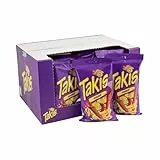 Takis Fuego Tortilla Chips, scharfe Chili & Limette, extra scharf mexikanischer Mais-Snack, Vorteilspack 18 x 100g