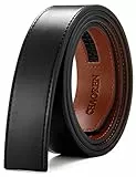CHAOREN Herren Gürtel Ohne Schnalle, Ratsche Automatik Gürtel für Männer 35mm Breit Ledergürtel