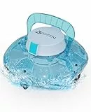 WINNY POOL CLEANER Winny 200 Poolroboter, Poolsauger kabellos mit Akku, 75 Min. Laufzeit, für Aufstellpools bis 60 m², Doppelfiltration, Automatisches Parken, Kompakt Leicht(Saphirblau)