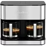 ProfiCook® Doppel Kaffeemaschine | 3,6L | bis zu 32 Tassen | 2 getrennte Brühsysteme | Edelstahlgehäuse | Nachtropfsicherung | Filterkaffeemaschine | 2000W | Coffee Machine | PC-KAD 1308 inox