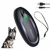 Queenmew Anti Bell Gerät Hunde, Antibell Ultraschall Gerät mit Variabler Frequenz, Effektiv Lange Reichweite Gegen Bellen Hunde den Innen- und Außenbereich