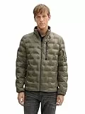 TOM TAILOR Hybrid Lightweight Steppjacke mit Kapuze im Stehkragen, Black, XXL
