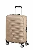 American Tourister Flashline - Hartschalenkoffer Handgepäck 55 x 40 x 20 cm - Kabinentrolley für Ryanair & die meisten Airlines, 34 L, Ivory Gold