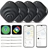Smart Tracker Tag kompatibel mit Apple „Find My“ und Android „Find Hub“, Bluetooth Schlüsselfinder IP67 wasserdicht, Anti-Verlust-Tag für Schlüssel/Gepäck/Koffer/Taschen, 4er Pack [Tagigo]