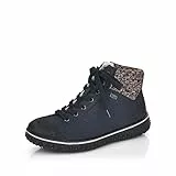 Rieker Damen Low-Top Sneaker Z4243, Frauen Halbschuhe, wasserabweisend, riekerTEX,schnürschuhe,schnürer,Sportschuhe,blau Kombi (14),39 EU / 6 UK