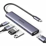 UGREEN Revodok 105 USB C Hub PD100W, 4K HDMI, 3*USB A Datenports USB C Adapter Multiportadapter kompatibel mit iPhone 16, Galaxy S24, Surface, MacBook Pro/Air, iPad Pro/Air, Steam Deck usw.