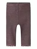 NAME IT Baby - Mädchen Nbfwang Wool Needle Solid Noos Leggings, Rosa, 68 EU