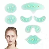 NEWGO Gesichtsaufkleber Kühlende Gelpads für das Gesicht,Augenpads mit Geltechnologie, Augen, Augenringe entfernen, Reduziert Schwellungen, Dunkle Ringe, Migräne kühlpads, Nasenbluten Stopper Kühlpads