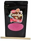 Hopser Food Fun Aromazucker Farbzucker für Zuckerwatte, Zuckerwattemaschinen, Popcorn, Dekorieren, (200 g mit 10 Stäben (200 g, Himbeere)