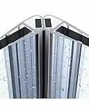 Gedotec Magnet Duschdichtung 6 mm 7mm 8mm für 90° Duschtüren, 1 Paar Duschtüdichtung magnet 200 cm Länge, Magnetdichtung Duschkabine wasserdicht, Profi Ersatzdichtung Duschwand Duschabdichtung
