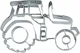 Städter 090187 Präge-Ausstechform Traktor Edelstahl ca. 7,5 cm, Silber