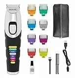 Wahl Colour Trim Bartschneider, innovative farbcodierte Führungskämme, 240 Minuten Betriebszeit, USB-Ladegerät, ideal für Fitnessstudio und Reisen, präzisionsgeschliffene Klingen