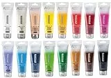 Schmincke - AKADEMIE® Acryl color, Value Pack 76756097, feine Künstler-Acrylfarbe, Set mit 16 x 120 ml Tuben, Farbenmix, brillant, hoch lichtecht und kadmiumfrei, für Acrylmalerei, Mixed Media