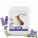 Fellon Entfilzungsshampoo für Hunde – pH-neutrales Hundeshampoo gegen Verfilzungen, Knoten & Juckreiz – Für Langhaar, Welpen & alle Felltypen – Alkoholfrei für leicht kämmbares Fell – 500ml