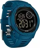 Uhren Herren Digital Militär Sportuhr 50M Wasserdicht Digitale Armbanduhr mit Wecker Datum Digitaluhr LED Stoppuhr 12/24H Tactical Watch für Männer Jungen Outdoor