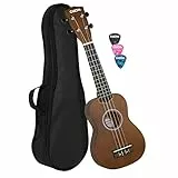 Cascha EH 3953 Soprano Ukulele with Bag and Plectrums