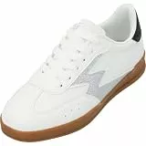 Palado Sneaker Damen Astrantia - modische Turnschuhe - elegant und bequem - sportlicher Look perfekt für Alltag und Freizeit Weiß/Silber UK7 - EU40