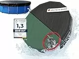 Planenfux® Poolabdeckung rund 400 cm (Für Ø 366-400 cm Becken) | 2-in-1 Poolplane aus 200g/m² PE Material | UV-resistente Sommer & Winterabdeckung | Solar Pool Abdeckplane | Ø460cm Rundpool Abdeckung