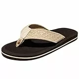 NewDenBer Classic Plush Damen Herren Flip Flips (38 EU, Braun Beige)