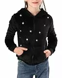 V.&GRIN Fleecejacke Kinder mit Kapuze Langarm Kuschelige Sweatjacke Mädchen Zip Up Hoodie Herbst Kapuzenpullover Coole Kleidung Gr.105 bis 155cm