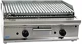 Saro 423-1265 E7/BS2BB Gas-Lavasteingrill, Edelstahl