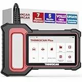 thinkcar OBD2 Diagnosegerät, ThinkScan Plus S7 Diagnosegerät Auto Mit 7 Systemdiagnosen (ABS SRS ECM TCM BCM AC IC) Und 5 Reset-Funktion, Auto Diagnosegerät Für Automatischer VIN-Scan