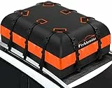 FIVKLEMNZ Auto Dachgepäckträger Dachtasche Wasserdicht für alle Oberseite des Fahrzeugs mit/ohne Gepäckträger inklusive Topper Anti-Rutsch-Matte + verstärkte Gurte + 6 Türhaken + Gepäckschloss (21