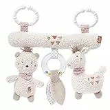 Fehn 058031 Activity-Trapez Peru – Spielzeug zum Aufhängen für Babys und Kleinkinder ab 0+ Monaten – Fördert Tastsinn & Feinmotorik – Maße: 22 cm