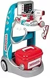 Smoby - elektronisches Doktor-Trolley - Doktorwagen mit 2 Rädern, elektronischen Funktionen und Sound, viel Zubehör, für Kinder ab 3 Jahren