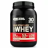 Optimum Nutrition Gold Standard 100% Whey, Proteinpulver, Geschmacksneutral, 900g, 30 Portionen