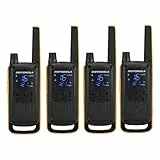 Motorola Talkabout T82 Extreme Quad PMR Funkgerät (Bis zu 10 km Reichweite, IPx4 Wetterschutz, 500 mW, VOX)