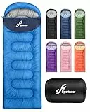 Schlafsack Outdoor - Sportneer Schlafsack Erwachsene und Kinder - Schlafsack Winter, Schlafsäcke, Camping Sleeping Bag Deckenschlafsack Leicht Tragbar für Camping Wandern Rucksackreisen