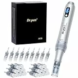 Dr. pen Ultima M7S Microneedling Pen 2025 NEUSTE MODELL Kabellos Dermapen Microneedling Gegen Falten - 27 Ersatzkartuschen(M7S-Silber)