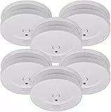 Brennenstuhl Rauchmelder Set, 6X RM C 9010 mit austauschbarer Batterie (geprüft nach EN 14604, durchdringendes Alarmsignal) weiß