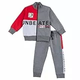 Chicco, Baby Strampler, Komplett mit Langen Hosen und Sweatshirt, mit Bequemem Reißverschluss und Kordelzug, aus Weichem Waschbarem Stoff, Baby- und Jungenbekleidung