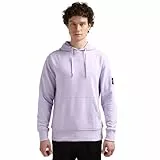Calvin Klein Herren Hoodie Badge mit Kapuze, Lila (Pastel Lilac),XXS