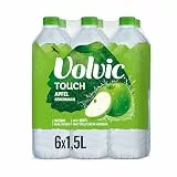 Volvic Touch Apfelgeschmack – Erfrischungsgetränk aus natürlichem Mineralwasser Volvic und Apfelgeschmack – ohne Konservierungsstoffe – 6 x 1,5 l