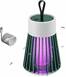 Insect Shield Go Elektrischer Mückenvernichter ohne Chemie – Leiser Insektenabwehr mit LED-Licht für Innen & Außen, Fliegenfalle gegen Mücken & Fliegen, tragbar & kindersicher (Grün X 1)