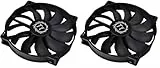 Thermaltake CL-F015-PL20BL-A PURE 20 Lüfter 800rpm 3-polig, schwarz (Packung mit 2)