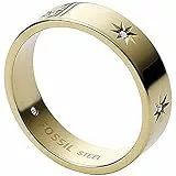 Fossil Ring Für Frauen Sutton, Breite: 3,6mm Gold-Edelstahl-Ring, JF03874710