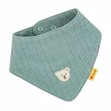 Steiff Halstuch one size mineral blue, Baby-Halstuch, Halsbedeckung für Babys, weich und bequem, Halsschutz, waschmaschinenfest