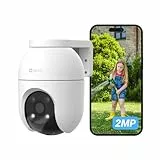 EZVIZ 2MP WLAN Überwachungskamera aussen, Pan&Tilt Kamera mit 2-Wege-Audio, Personenerkennung, automatischer Verfolgung und aktiver Verteidigung, C8c