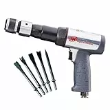 Ingersoll Rand Druckluft Hammer Kit 119MAXK, Presslufthammer mit Langem Rundschaft, für Kraftfahrzeuge und Werkstattwagen, mit 5 Meißeln und Koffer